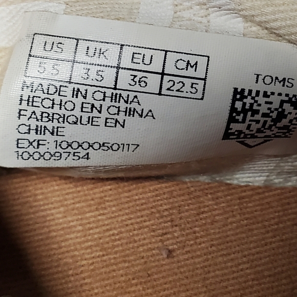 TOMS Khaki Alpargata Rope Espadrille Slip-On flats -Women's sz 5.5 Pre-owned - Picture 7 of 7